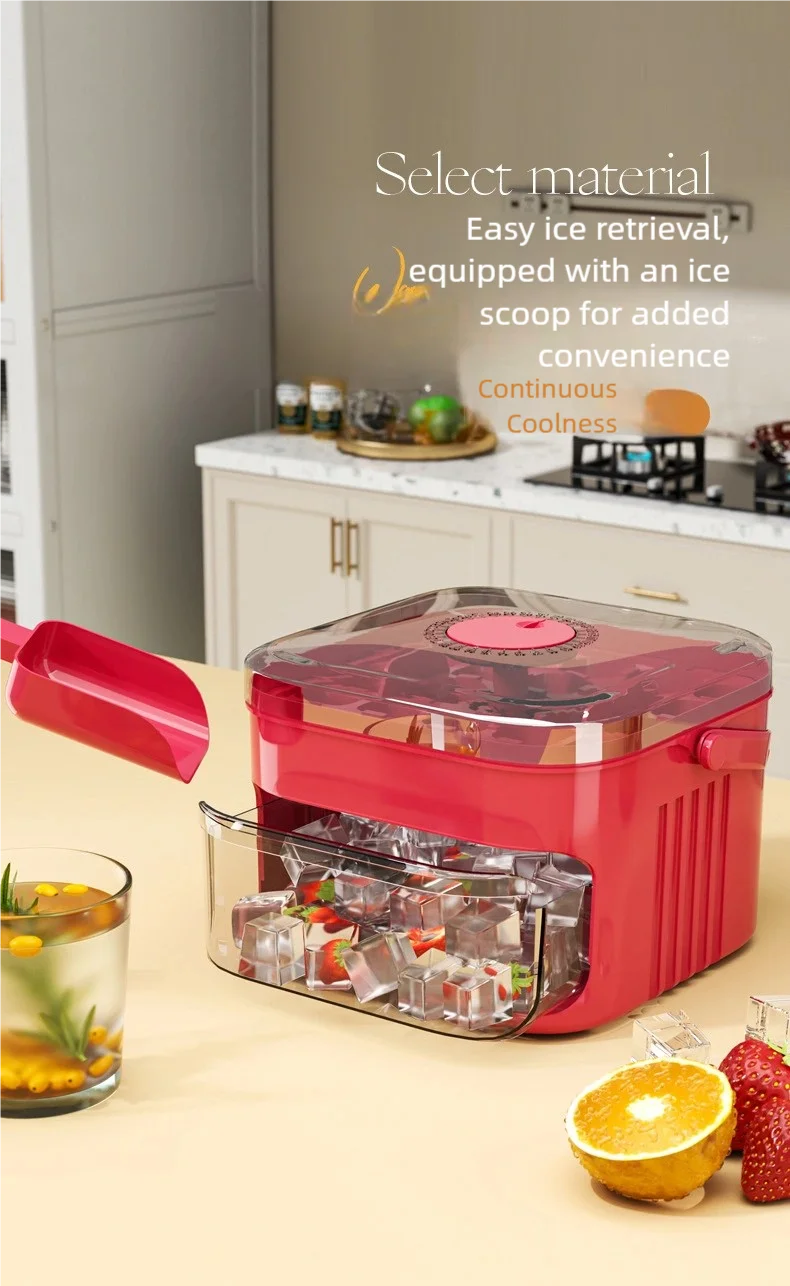 50 grid ice makerNew Large Capacity - Household Food Grade Plastic Double-layer Ice Storage Barrel ice Ball Mold Tools sets
