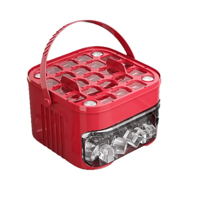 50 grid ice makerNew Large Capacity - Household Food Grade Plastic Double-layer Ice Storage Barrel ice Ball Mold Tools sets