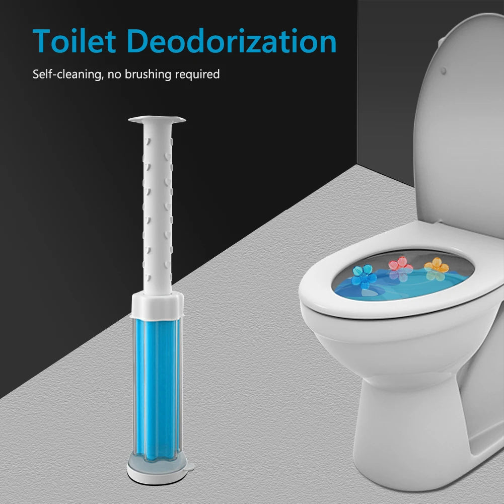 Toilet Cleaner Gel Remove Odors Leave Flower Aromatic Toilet Gel No Traces Comfortable Smell for Household Cleaning Products