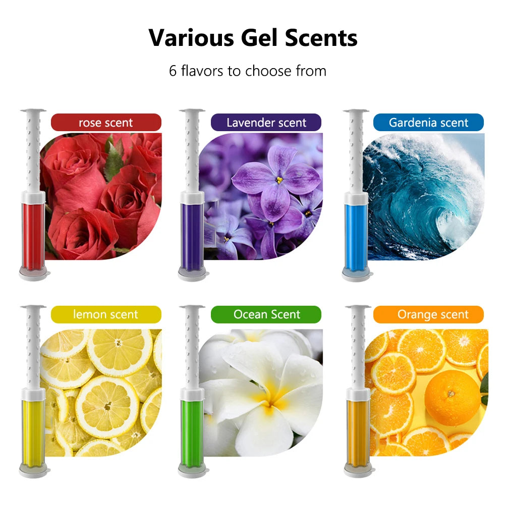 Toilet Cleaner Gel Remove Odors Leave Flower Aromatic Toilet Gel No Traces Comfortable Smell for Household Cleaning Products