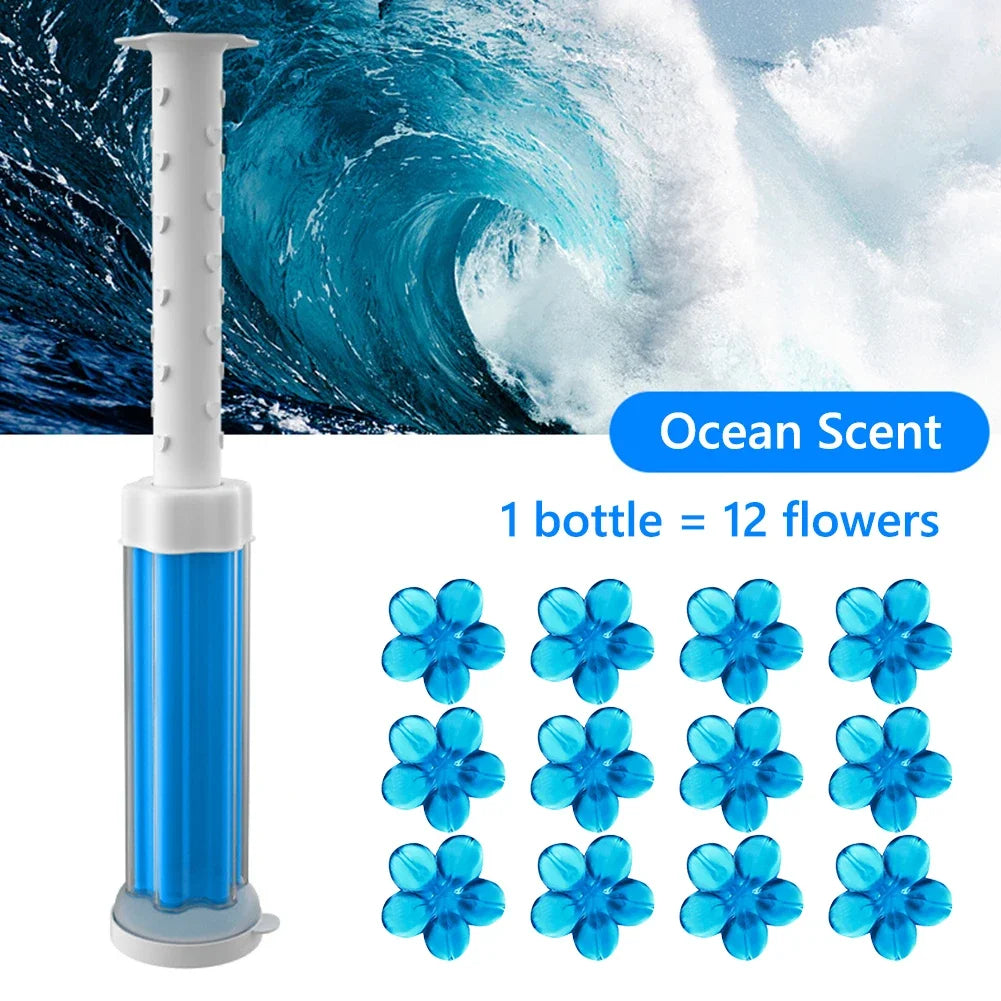 Toilet Cleaner Gel Remove Odors Leave Flower Aromatic Toilet Gel No Traces Comfortable Smell for Household Cleaning Products