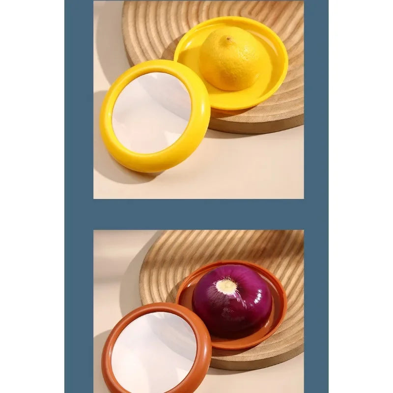 1PC/4Pcs Set Fruit Preservation Storage Box Silicone Film Food Box Sealed Mini Refrigerator for Storage Vegetable Lemon Fresh