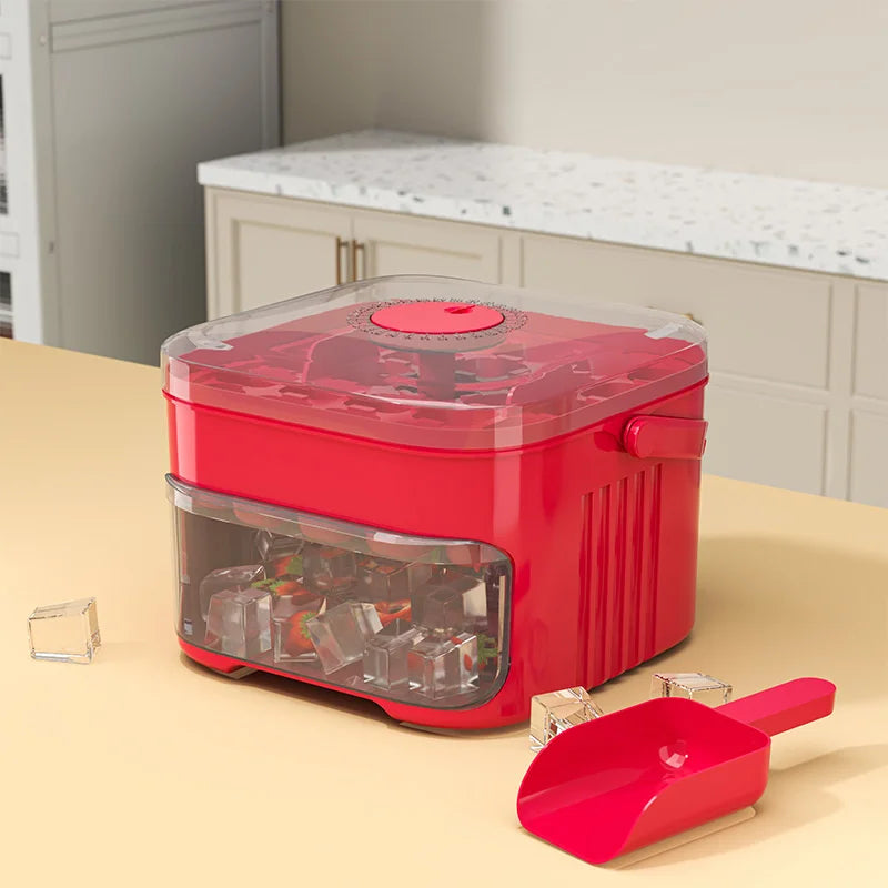 50 grid ice makerNew Large Capacity -  Household Food Grade Plastic Double-layer Ice Storage Barrel ice Ball Mold Tools sets