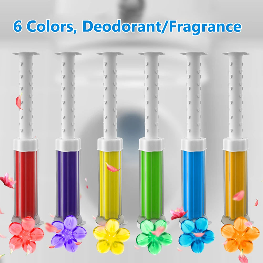 Toilet Cleaner Gel Remove Odors Leave Flower Aromatic Toilet Gel No Traces Comfortable Smell for Household Cleaning Products
